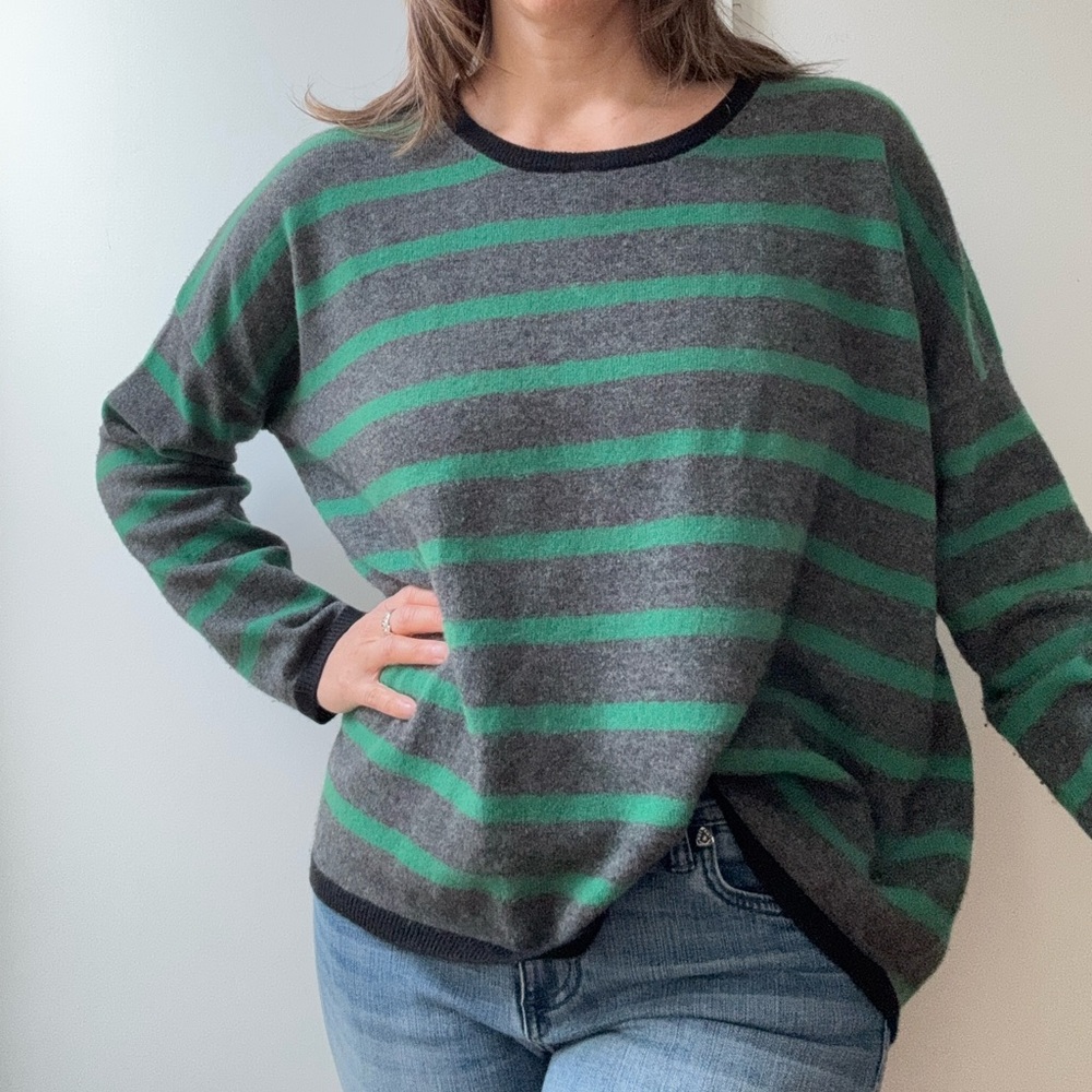 Jumper 1234 cashmere striped crewneck - Picture 7 of 15
